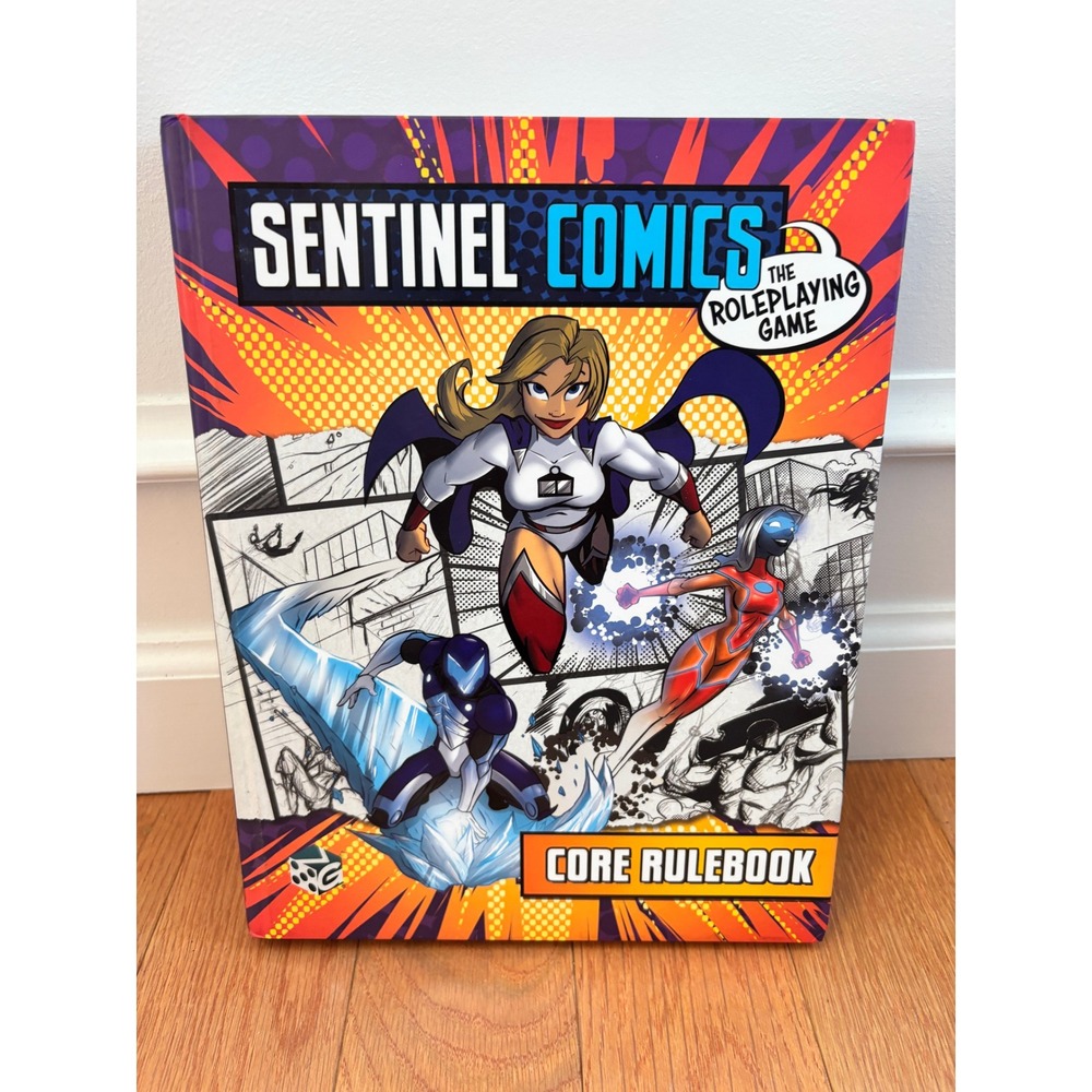 Greater Than Games Sentinel Comics Roleplaying Game Core Rulebook Hardcover EUC